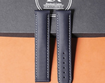 Sailcloth Watch Strap for Omega Seamaster: Handmade custom Replacement band