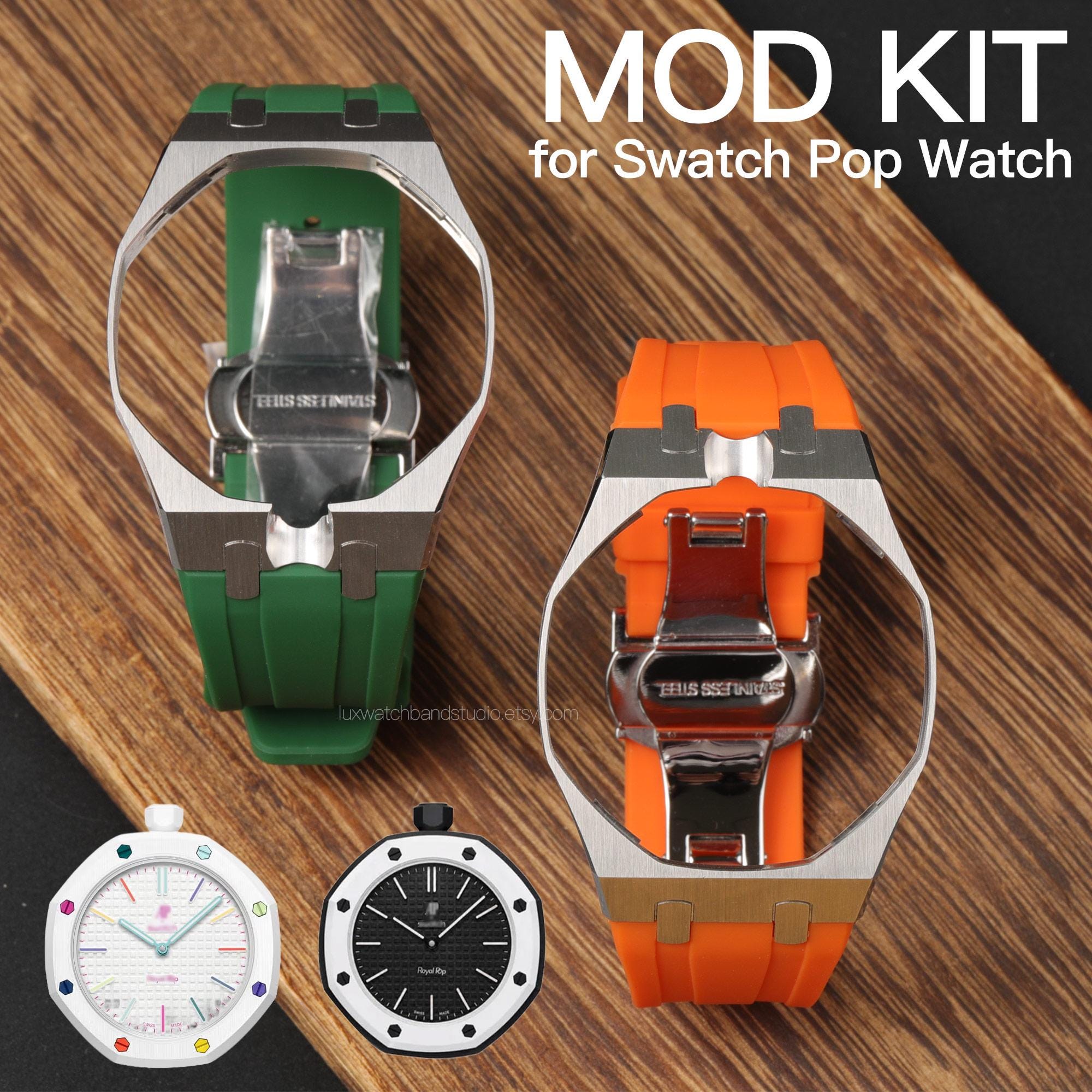 Swatch x AP Royal Pop用ケースストラップ - ステンレススチール＋