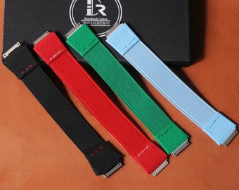 Handmade Elastic Nylon Watch Band for Richard Mille: Stretch Watch strap in Multiple Colors