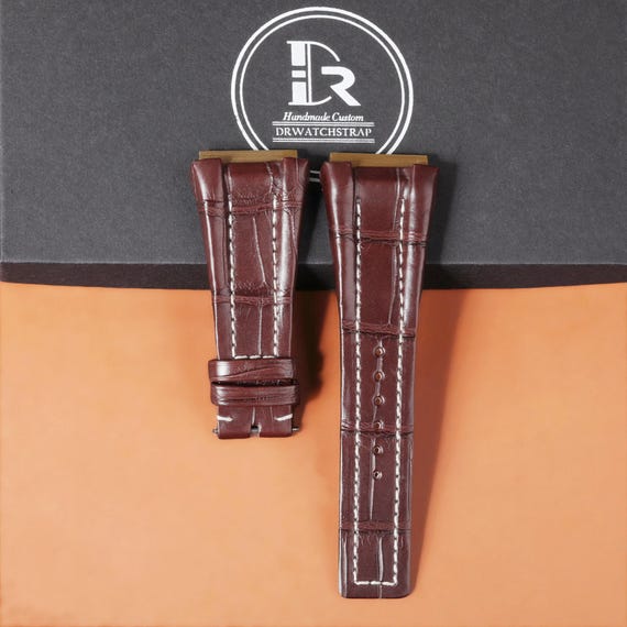 Leather Watch Strap for Bvlgari Ergon: Handmade Replacement