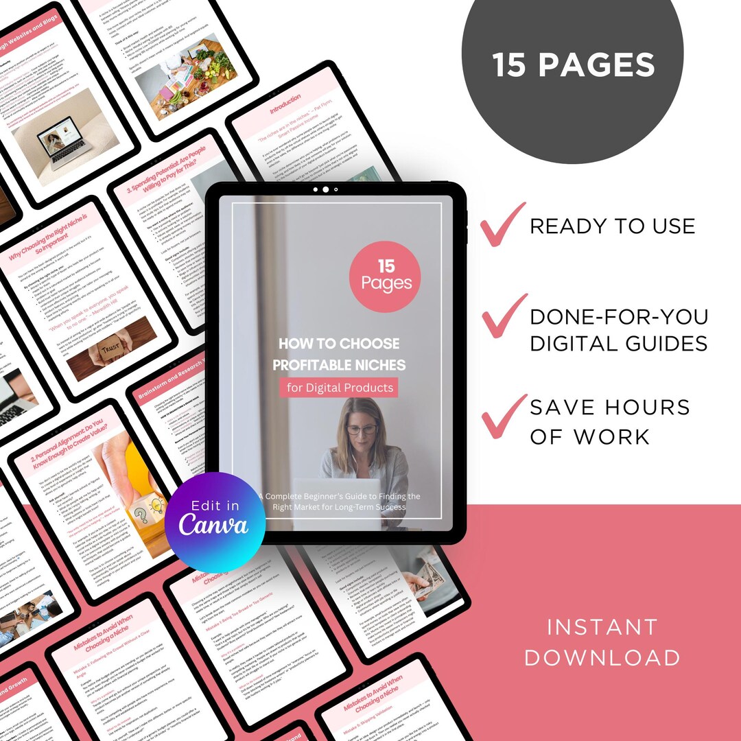 Niche User Guide.pdf Profitable Niches Guide – How to Choose Digital Product Niches That ...