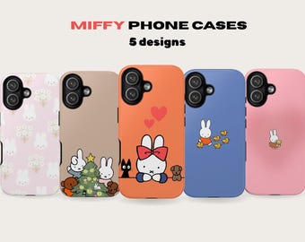 Miffy Phone Cases, Cute Bunny Cover, Kawaii Cartoon Phone Cover , For Iphone / Samsung / Pixel