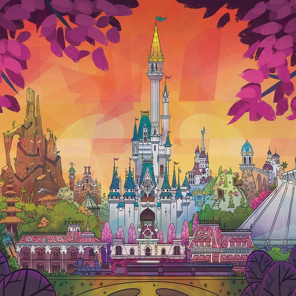 The Magic Kingdom At Walt Disney World Print