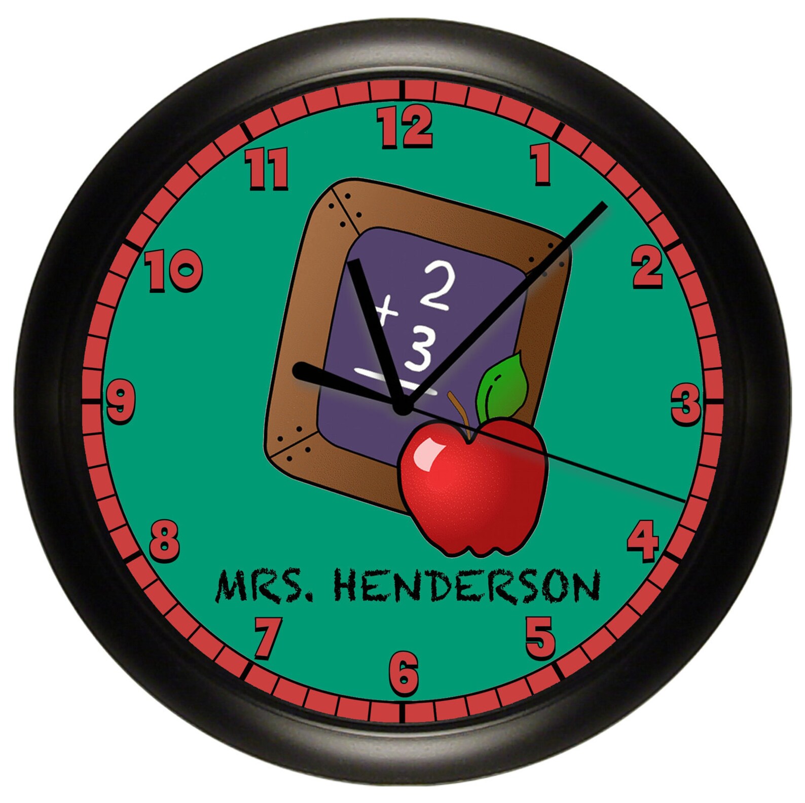 Personalized Teacher Wall Clock Etsy
