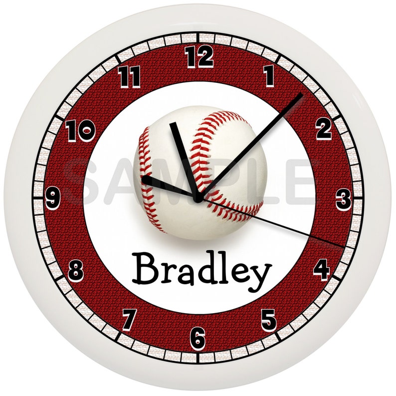 Personalized BASEBALL WALL CLOCK Etsy