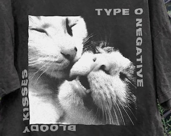 Camiseta de Type O Negative Bloody Kisses, camiseta de banda de metal alternativo de los 90.