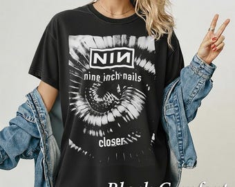 Camiseta NIN Closer, banda de grunge industrial de los 90