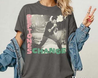 Camiseta unisex de Deftones 'Change', indie rock alternativo de los 90
