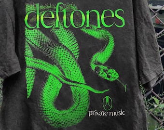 Camiseta de la banda Deftones, camiseta grunge de rock alternativo de los 90