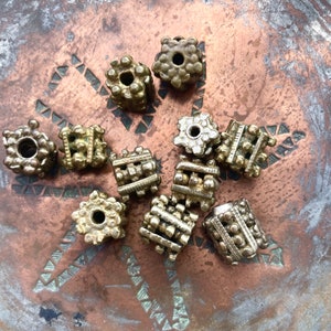 Vintage Yemeni Brass Granulated Berry Beads - Rita Okrent Collection (ANT456)