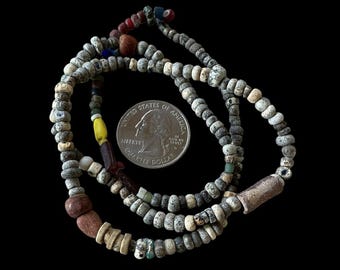 Strands of Multicolor Mixed Size Indo-Pacific -Nila Beads -  Rita Okrent Collection (AT0146)