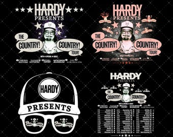 Hardy the Country Country Tour PNG Transparent Background (Digital Download)