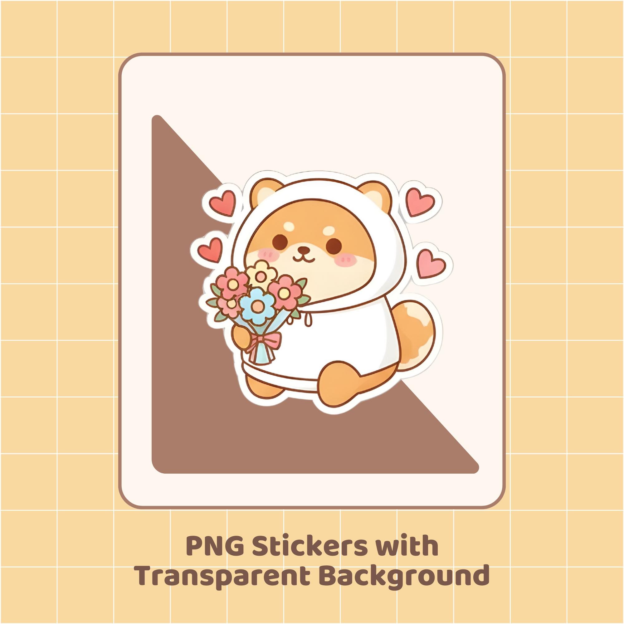 Cute Kawaii Dog Digital Stickers Goodnotes Sticker Pack Adorable ...