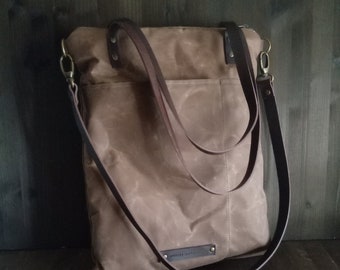 Waxed canvas laptop bag women, laptop bag men, crossbody bags, shoulder bag for women