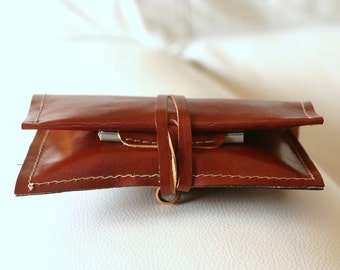 Leather tobacco pouch, Christmas gifts, Husband gift, gift for dad, tobacco case, tobacco pouch, smokers accessories