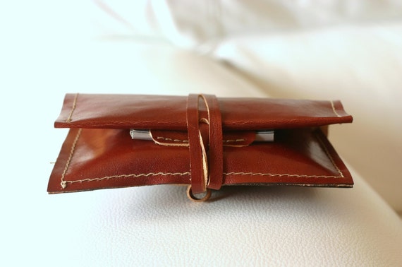 Leather Tobacco Pouch Valentines Day Gifts For Men Husband Etsy