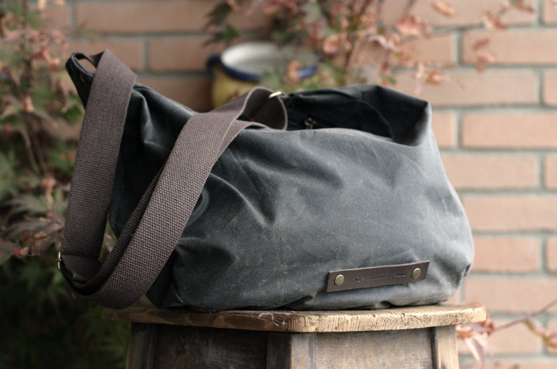 Waxed Canvas Hobo Bag Crossbody Bags for Women Canvas Etsy