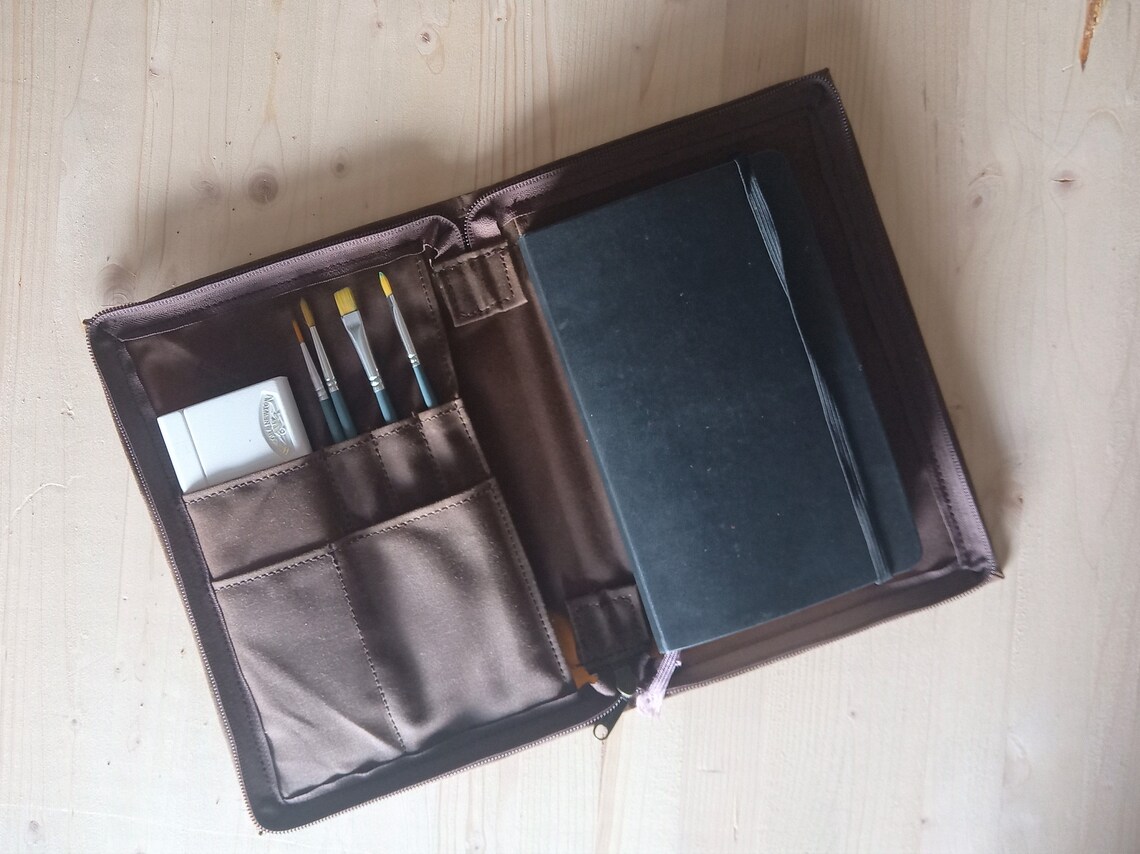 A5 Sketchbook Cover in Waxed Canvas Travelers Notebook Cover Etsy