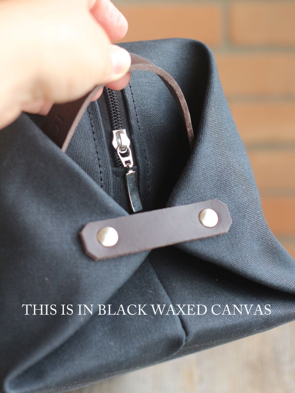 Waxed canvas Toiletry bag husband gift mens toiletry bag