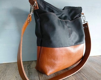 Crossbody bags for women, satchel bags, hobo crossbody bag for men, leather handbag, crossbody purse, waxed canvas crossbody bags with strap