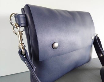 Leather crossbody bag small, leather bag women, crossbody leather bag, leather purse, small leather bag, blue leather purse