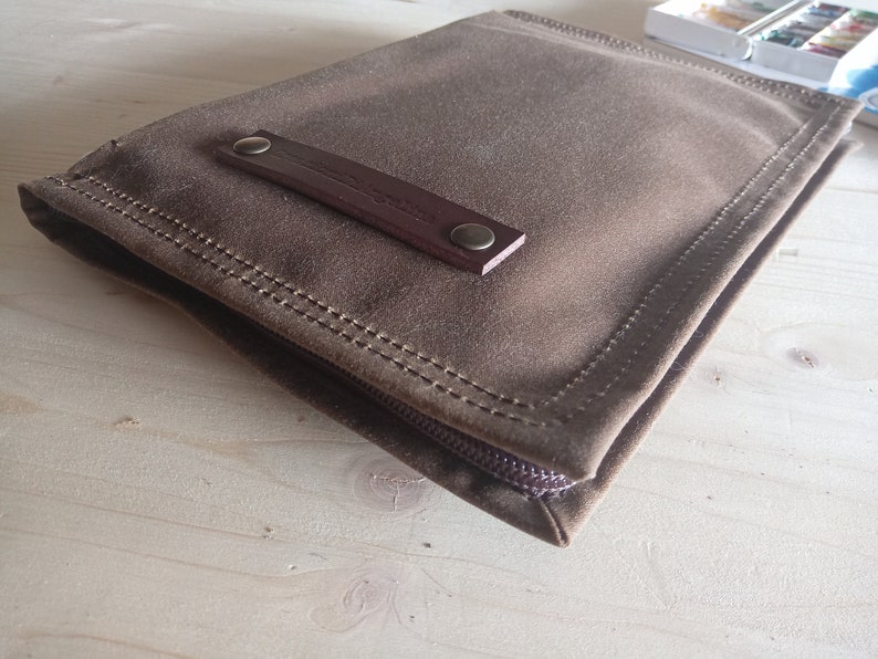 A5 Sketchbook Cover in Waxed Canvas Travelers Notebook Cover Etsy
