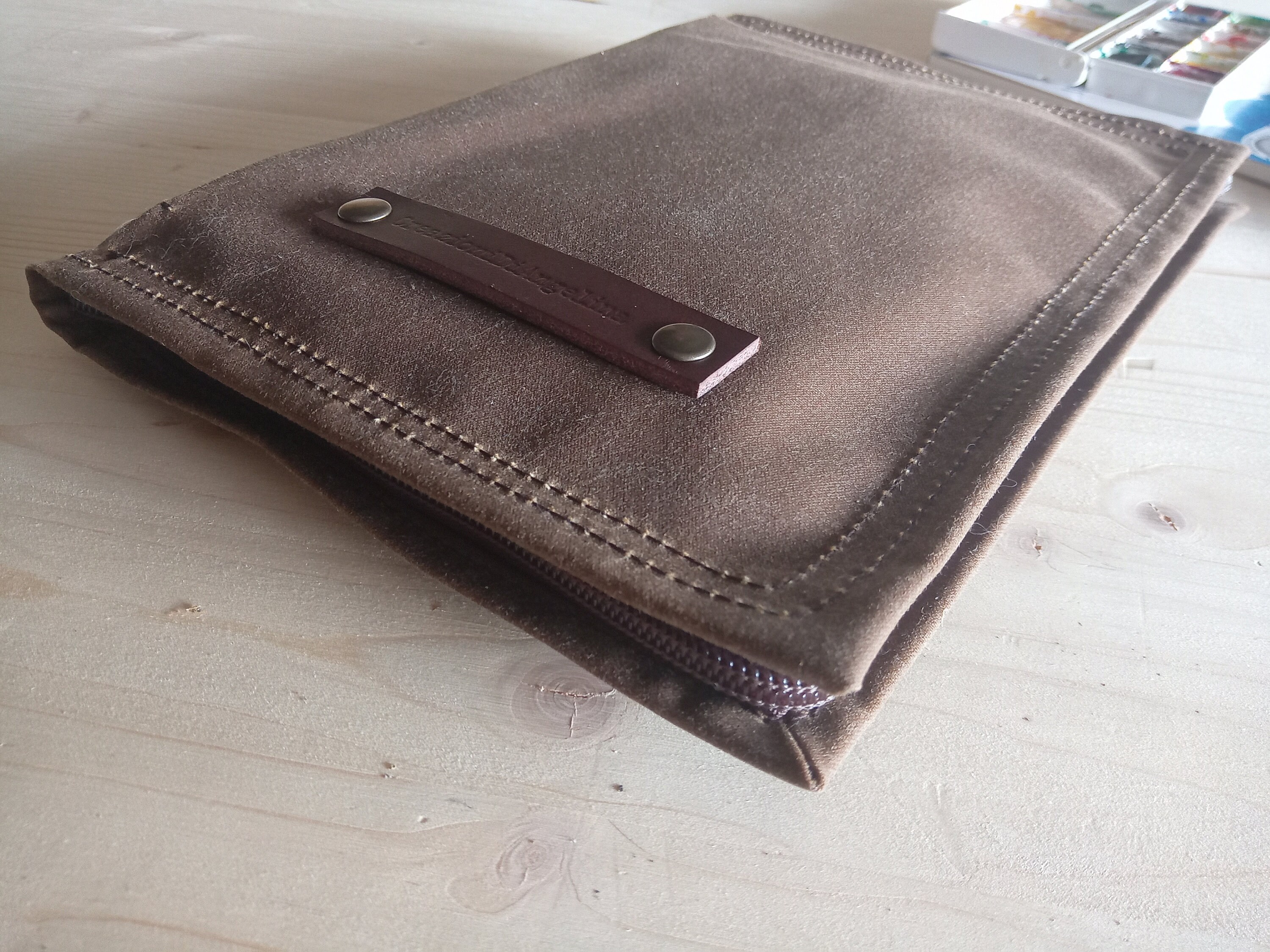 A5 Sketchbook Cover in Waxed Canvas Travelers Notebook Cover Etsy