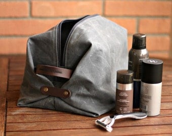 Trousse de beauté tessuto impermeabile da viaggio, cadeau pour fiancé, cadeau de naissance, pochette de toilette pour homme