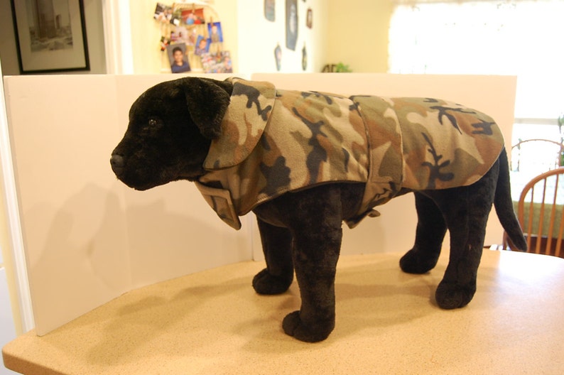 Kansas City Chiefs Hand Made Fleece Dog Coat--Choice of Size--from XS all the way up to 3X image 7