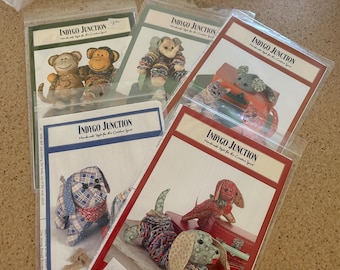 Lot of Five Toy and Yo-Yo Toy Indygo Junction Patterns