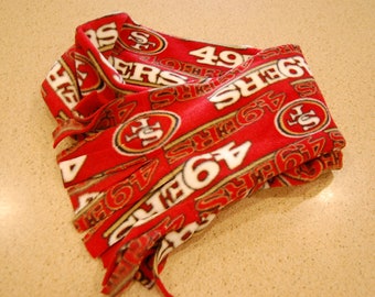 Hand Made Scarf--San Francisco Original All-over Red Fleece--