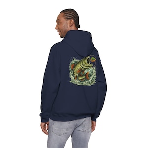 Figure Eight Predator Musky hoodie met print op de achterkant en borstpatch