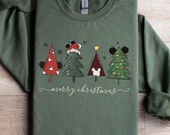 Disney Merry Christmas Shirt, Disneyland Holiday Shirt, Mickey and Minnie Christmas Sweatshirt, Disney Tshirt For Holiday, Magical Winter