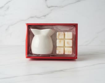 Cadeauset met Wax Melt Burner – Amber Élégance |  Geschenkset