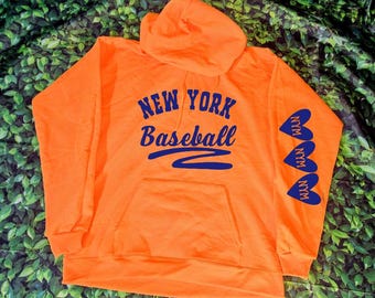 Mets custom Glitter Hoodie