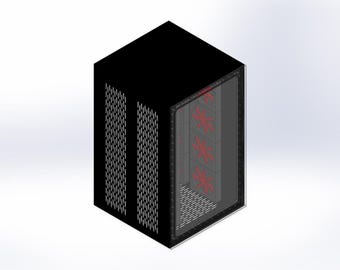 ICE Case - Caja externa de refrigeración por agua personalizada solo para radiadores con distroplate con 2/4 radiadores y bomba de agua