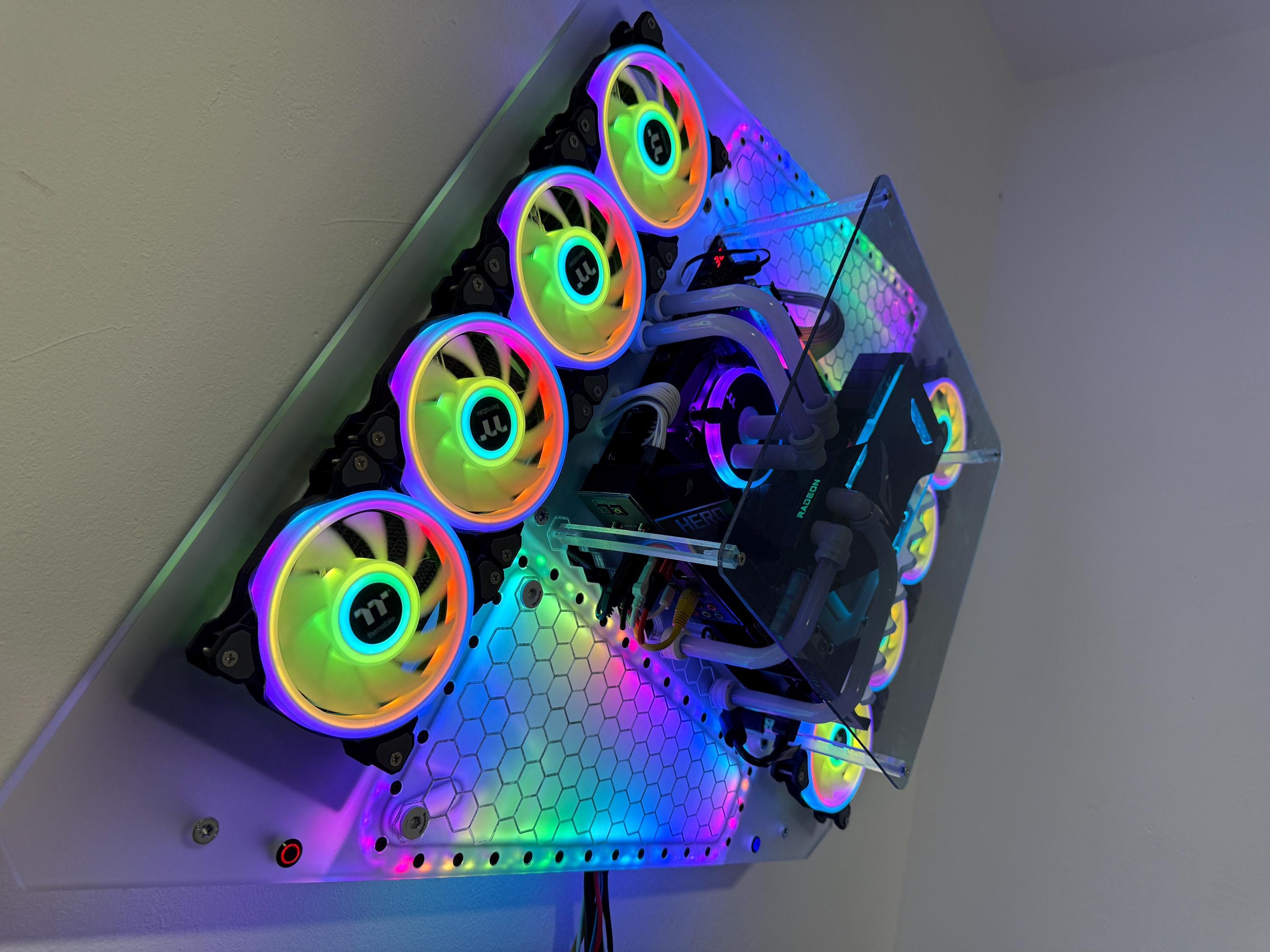 The Ultimate Wall-mounted Gaming Case Custom Water Cooling With ...
