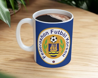 Curaçao Football Mug – Federashon Futbol Korsou Ceramic Cup (11oz & 15oz)