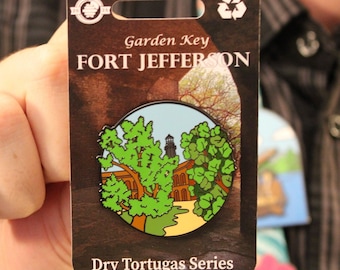 Fort Jefferson Hard Enamel Pin - Dry Tortugas National Park, Florida Amphitheater Lapel Souvenir