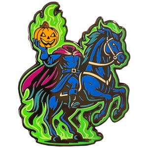Headless Horseman - Lapel Pin With Magnet - Legend of Sleepy Hollow image 1