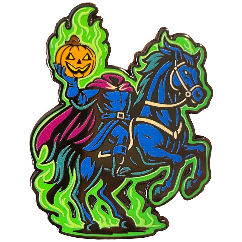 Headless Horseman - Lapel Pin With Magnet - Legend of Sleepy Hollow image 1