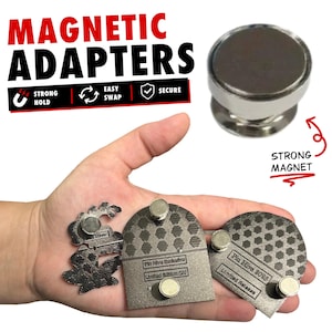Magnetic Pin Backs - Enamel Pin Adapters Pack of 6, Turn Any Pin Into A Magnet, No Glue Needed