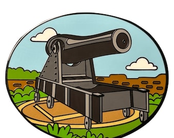 Rodman Gun - Lapel Pin With Magnet - Dry Tortugas National Park