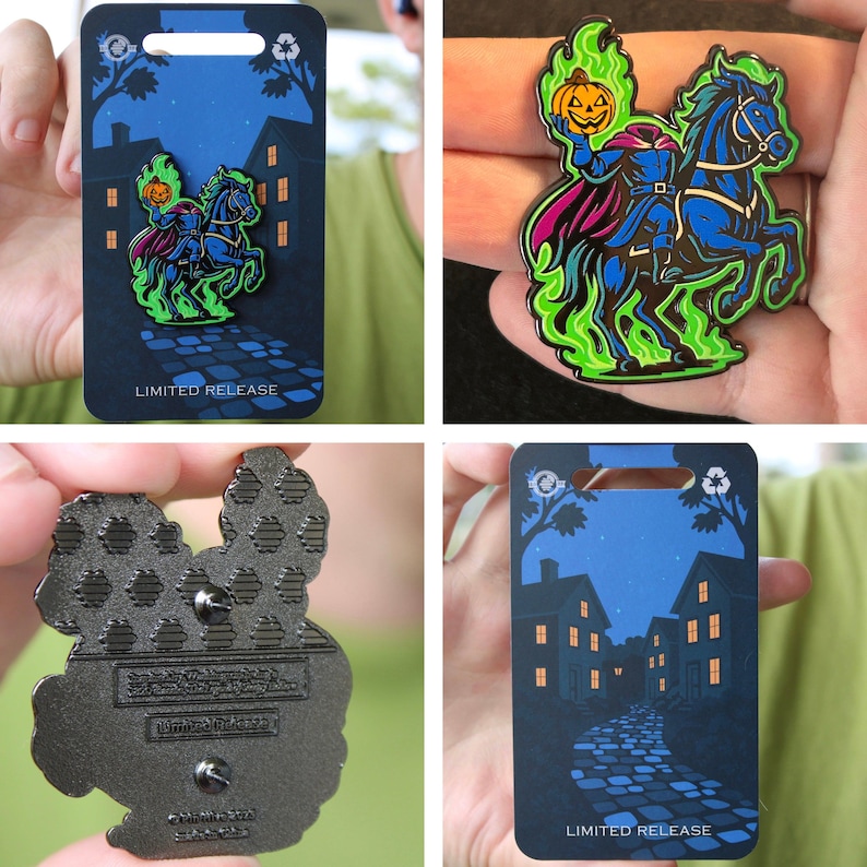 Headless Horseman - Lapel Pin With Magnet - Legend of Sleepy Hollow image 3