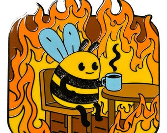 Everything Is Fine - Bee Lapel Pin With Magnet