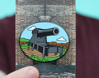 Rodman Gun Hard Enamel Pin - Fort Jefferson, Dry Tortugas National Park, Florida Cannon Souvenir