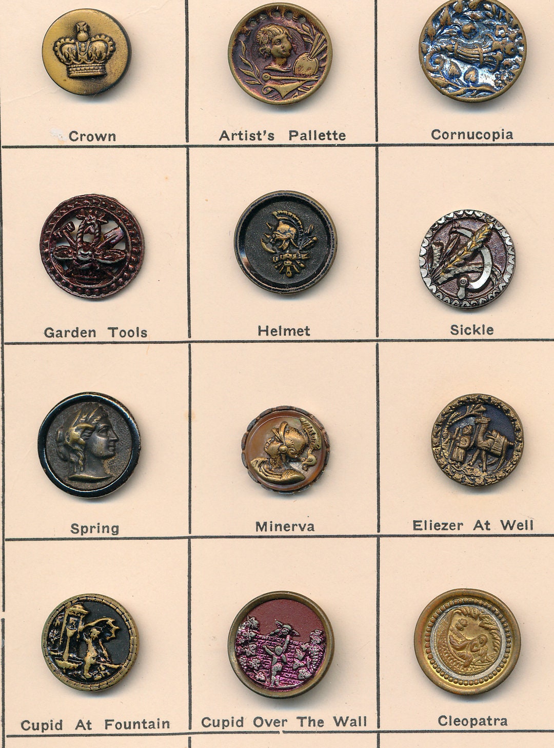 福袋 売れ残り Metal Antique Small Picture 1 - 42 of Card - Card#2 Buttons アンティーク雑貨