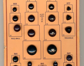 Antique Shoe Buttons Two Page Sample Card - Etsy