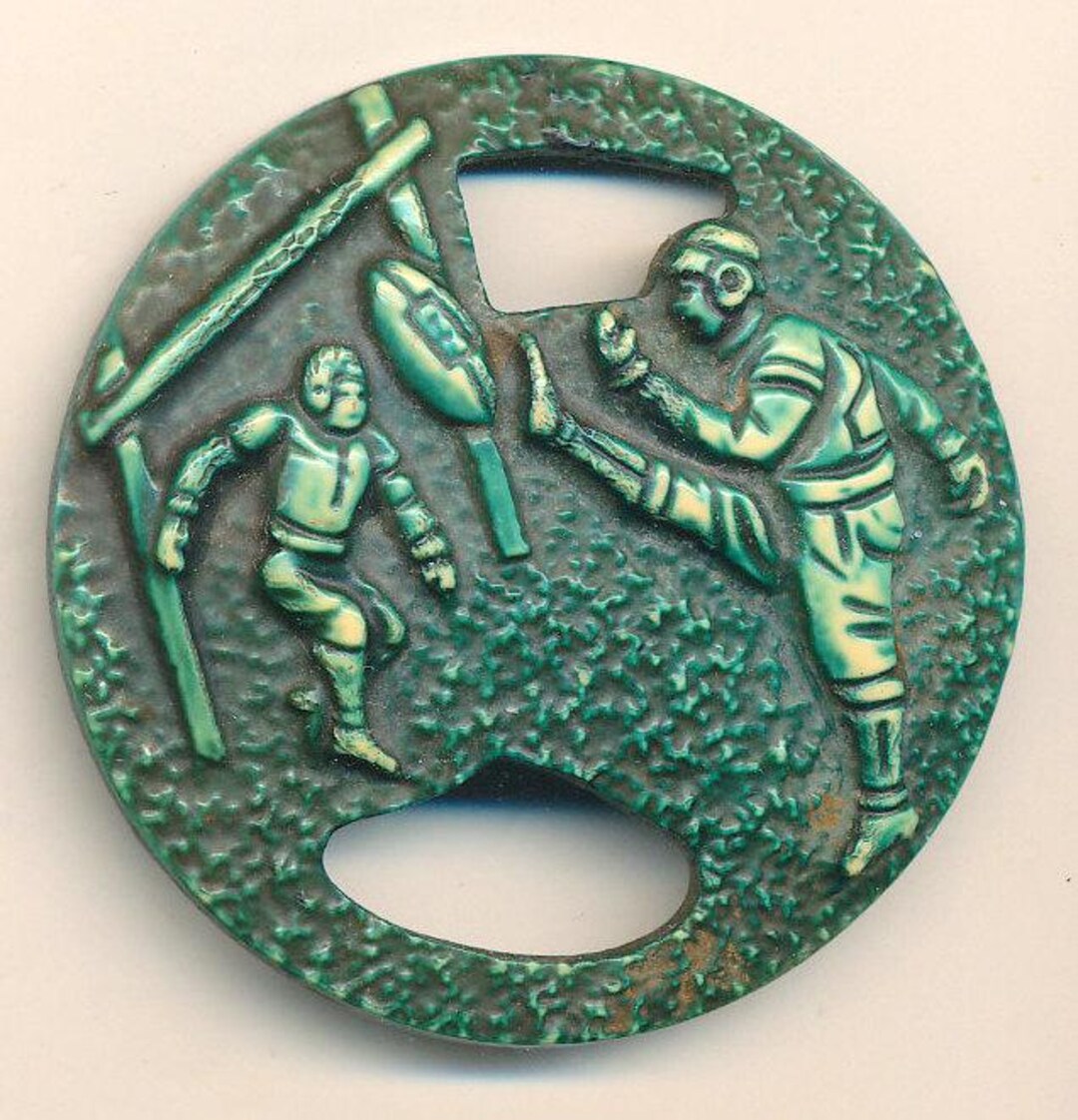 Antique Vintage Button - Field Goal Kicker Footbal Player Button in ...