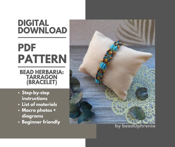 CHEVRON Beads Bracelet Pattern – Beginner-Friendly Beading Tutorial PDF Download